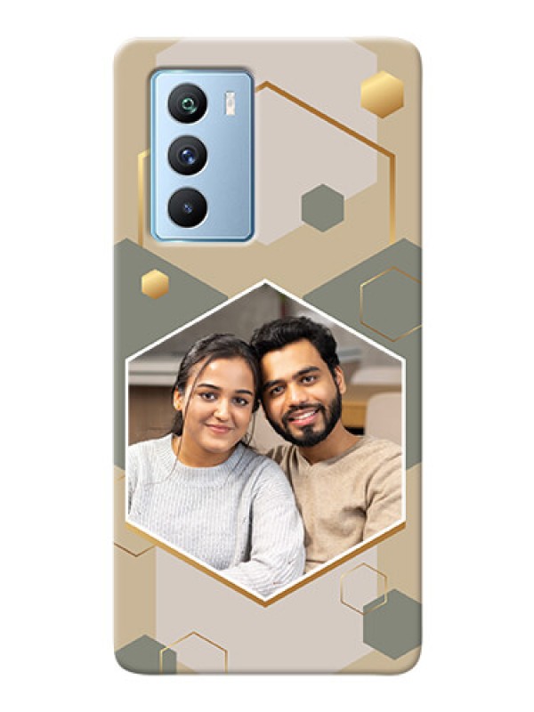 Custom iQOO 9 Se Phone Back Covers: Stylish Hexagon Pattern Design