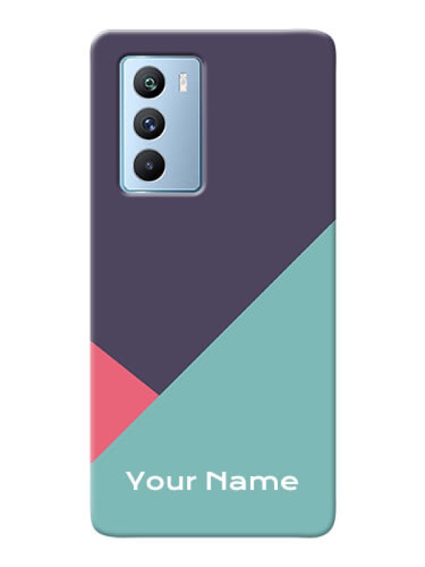 Custom iQOO 9 Se Custom Phone Cases: Tri Color abstract Design