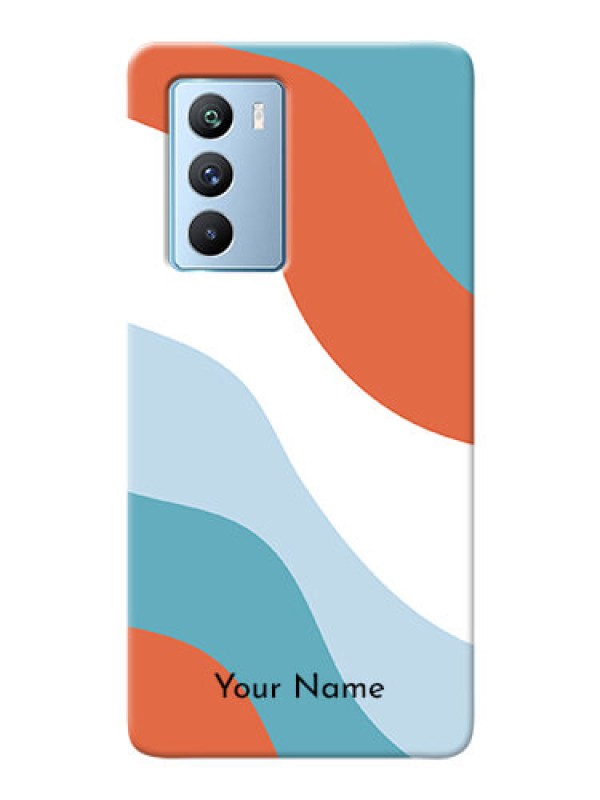 Custom iQOO 9 Se Mobile Back Covers: coloured Waves Design