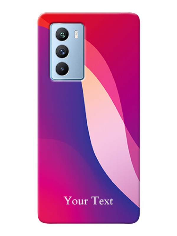 Custom iQOO 9 Se Mobile Back Covers: Digital abstract Overlap Design
