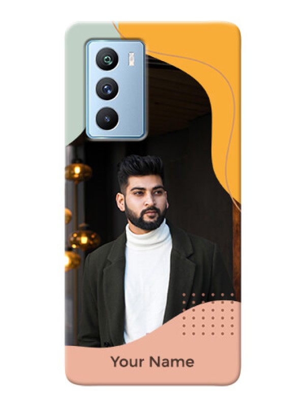 Custom iQOO 9 Se Custom Phone Cases: Tri-coloured overlay design