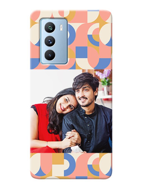 Custom iQOO 9 Se Custom Phone Covers: Semi-circle Maze Pattern Design