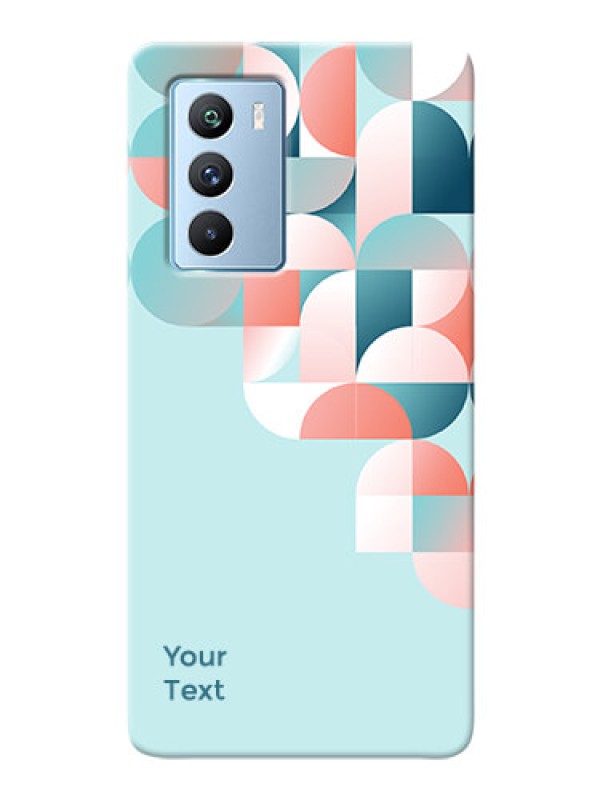 Custom iQOO 9 Se Back Covers: Stylish Semi-circle Pattern Design