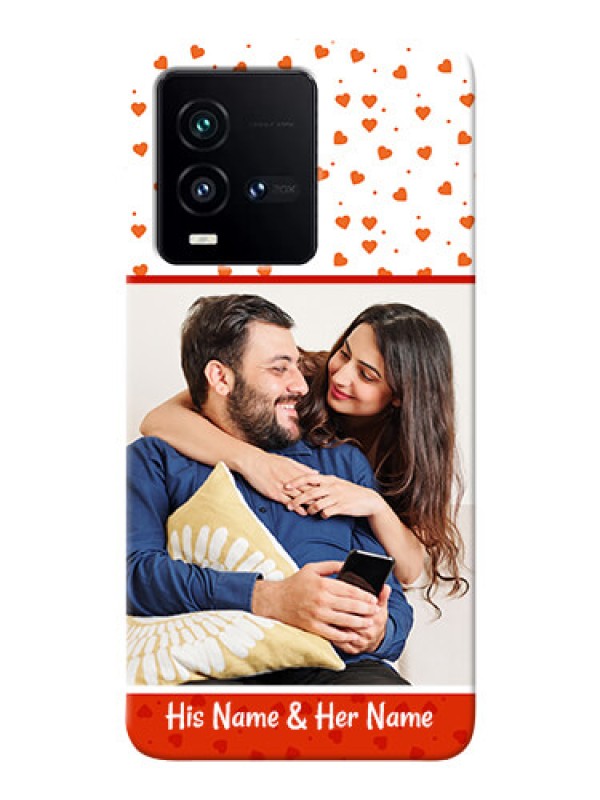 Custom iQOO 9T 5G Phone Back Covers: Orange Love Symbol Design