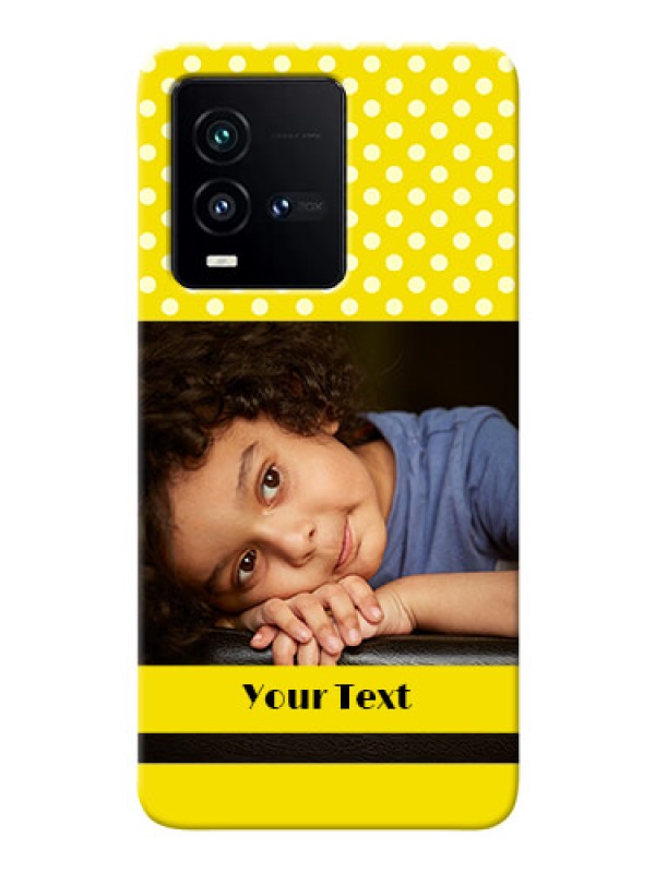 Custom iQOO 9T 5G Custom Mobile Covers: Bright Yellow Case Design