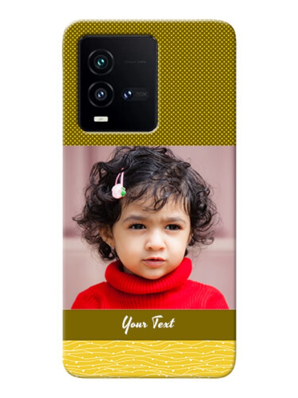 Custom iQOO 9T 5G custom mobile back covers: Simple Green Color Design