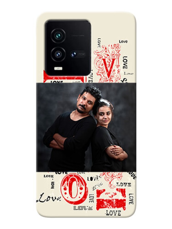 Custom iQOO 9T 5G mobile cases online: Trendy Love Design Case