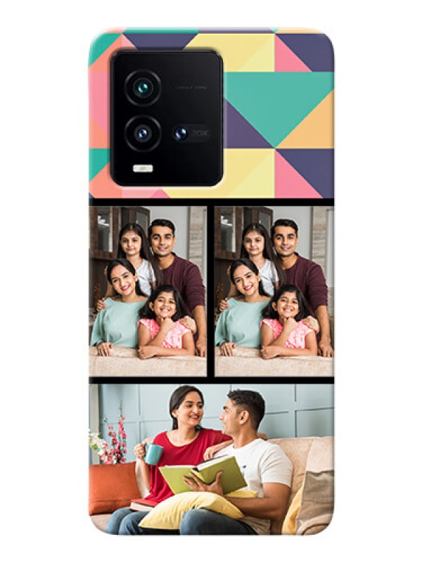 Custom iQOO 9T 5G personalised phone covers: Bulk Pic Upload Design