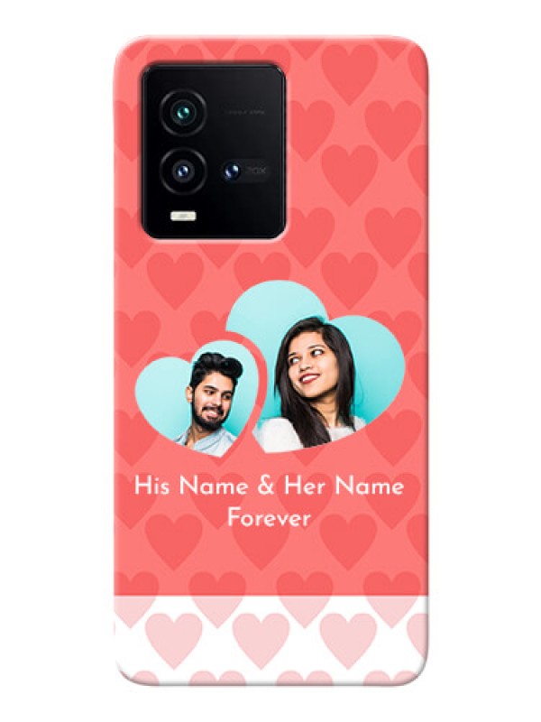 Custom iQOO 9T 5G personalized phone covers: Couple Pic Upload Design