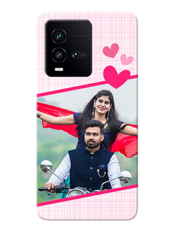 Custom iQOO 9T 5G Personalised Phone Cases: Love Shape Heart Design
