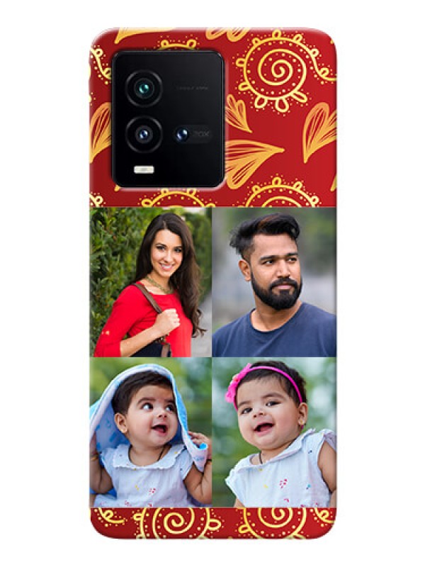 Custom iQOO 9T 5G Mobile Phone Cases: 4 Image Traditional Design