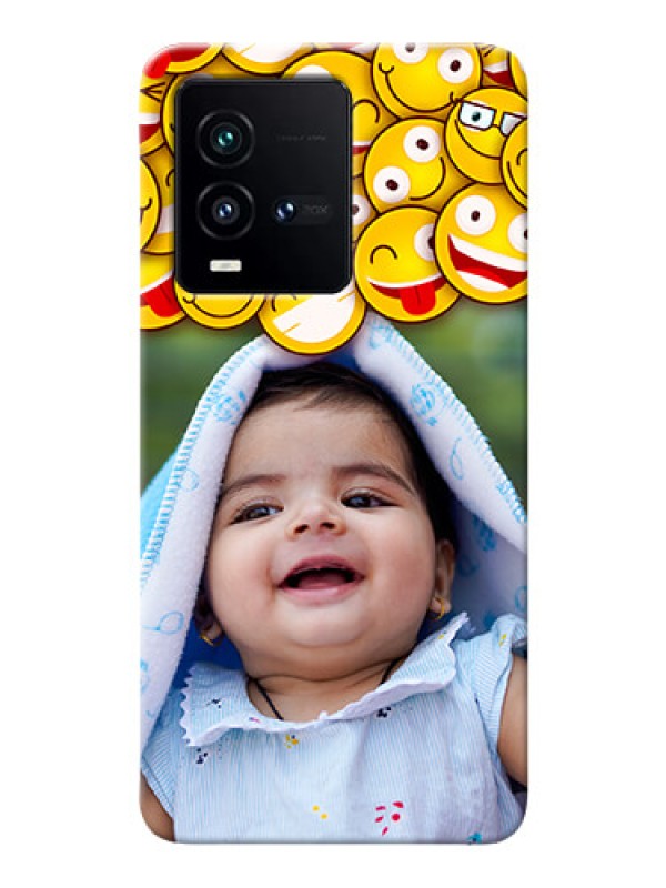 Custom iQOO 9T 5G Custom Phone Cases with Smiley Emoji Design