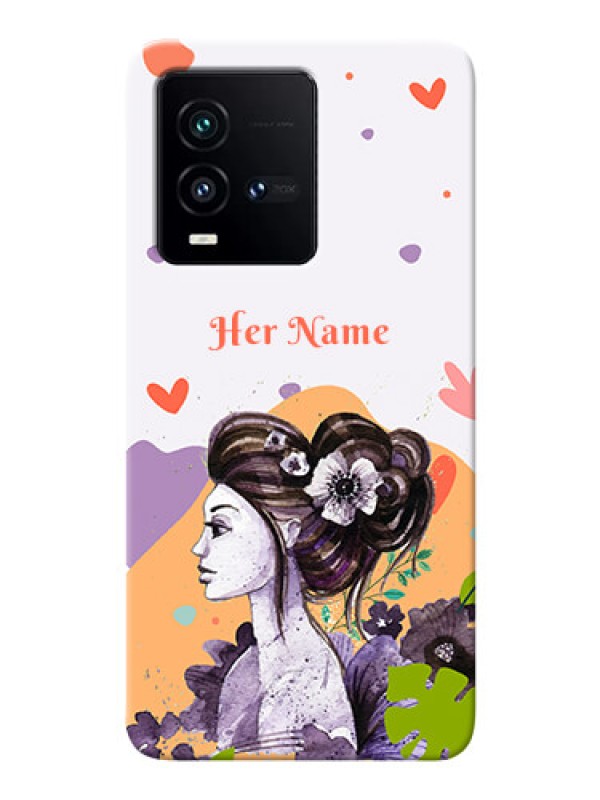 Custom iQOO 9T 5G Custom Mobile Case with Woman And Nature Design