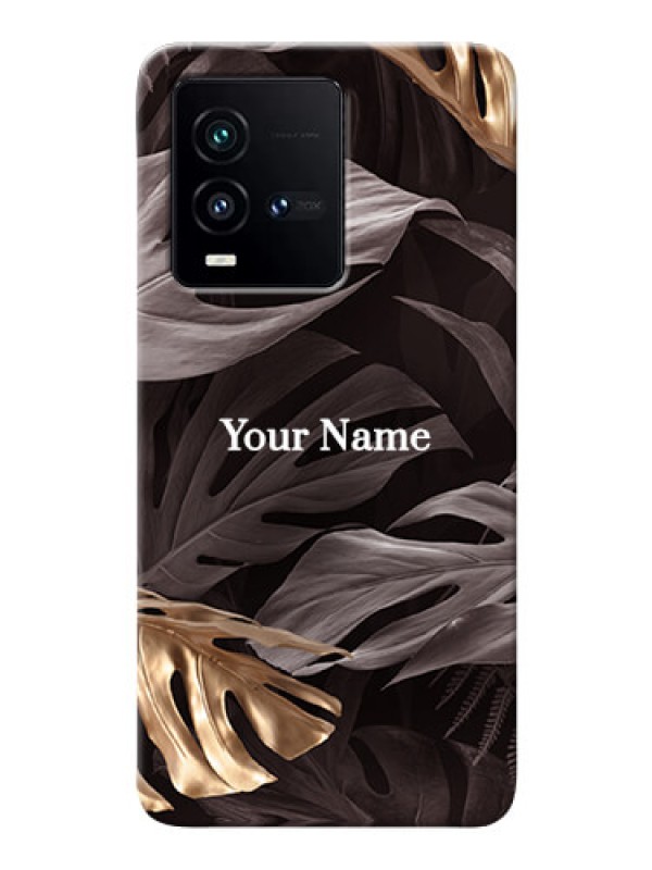 Custom iQOO 9T 5G Mobile Back Covers: Wild Leaves digital paint Design