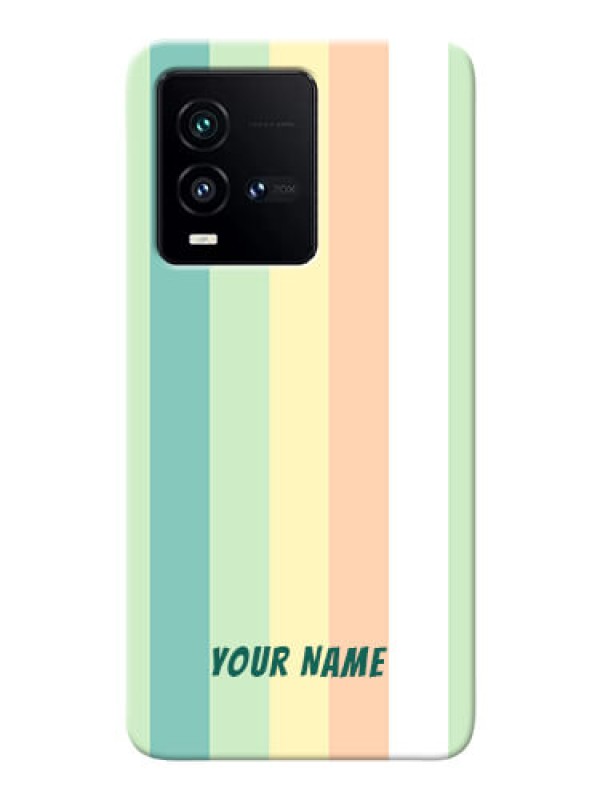 Custom iQOO 9T 5G Back Covers: Multi-colour Stripes Design