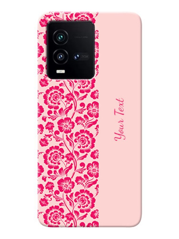 Custom iQOO 9T 5G Phone Back Covers: Attractive Floral Pattern Design