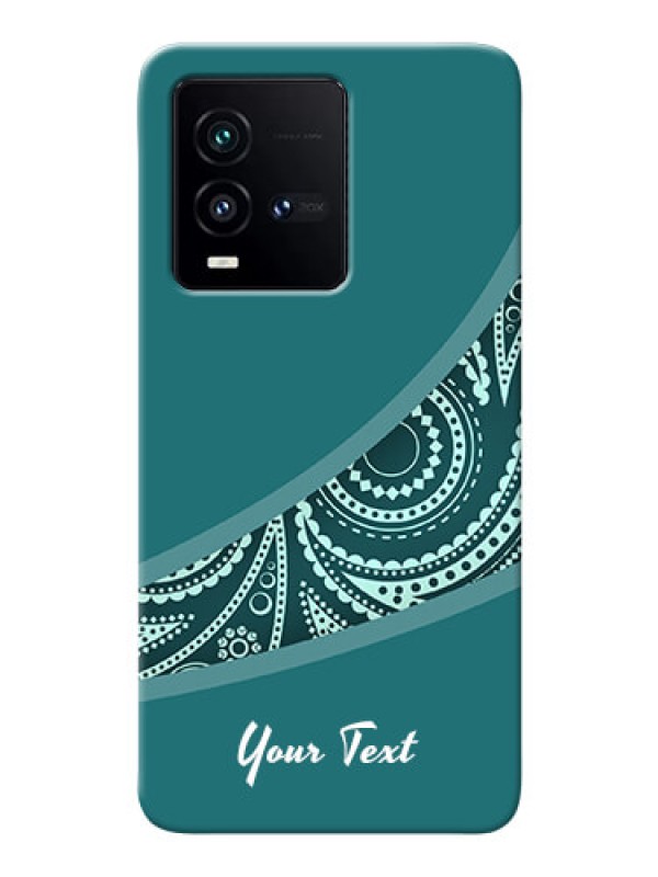 Custom iQOO 9T 5G Custom Phone Covers: semi visible floral Design