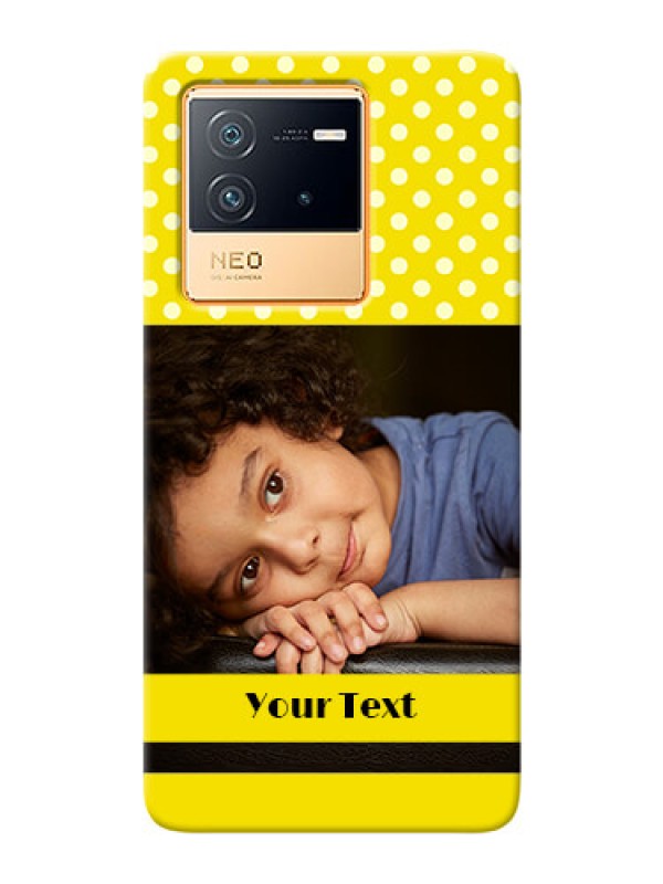 Custom iQOO Neo 6 5G Custom Mobile Covers: Bright Yellow Case Design