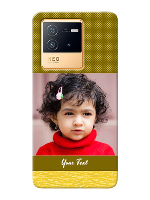 Custom iQOO Neo 6 5G custom mobile back covers: Simple Green Color Design