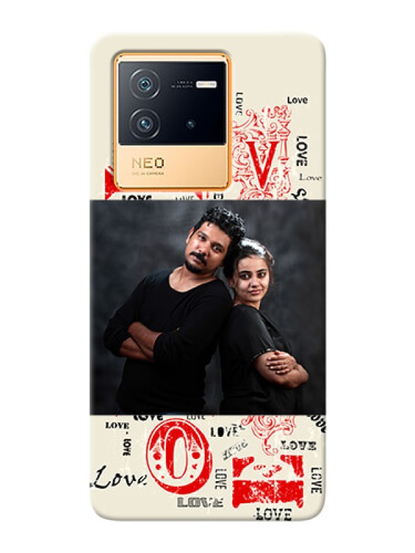 Custom iQOO Neo 6 5G mobile cases online: Trendy Love Design Case