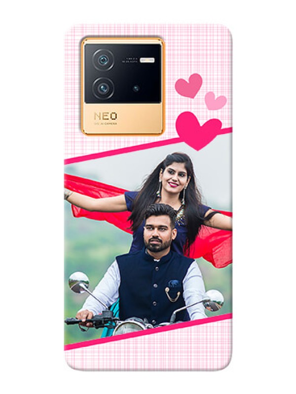 Custom iQOO Neo 6 5G Personalised Phone Cases: Love Shape Heart Design
