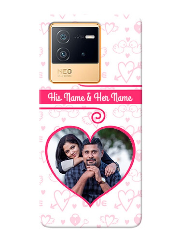 Custom iQOO Neo 6 5G Personalized Phone Cases: Heart Shape Love Design