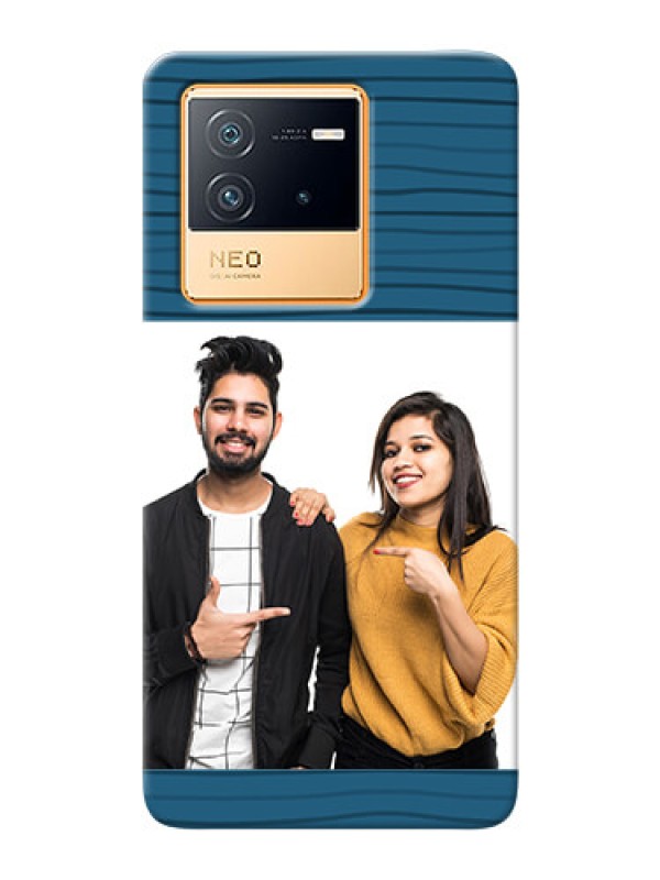 Custom iQOO Neo 6 5G Custom Phone Cases: Blue Pattern Cover Design