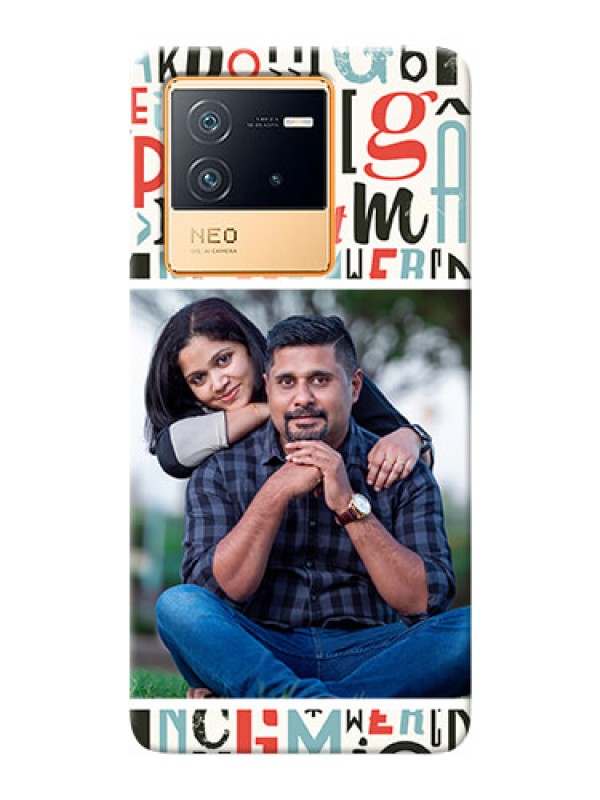 Custom iQOO Neo 6 5G custom mobile phone covers: Alphabet Design