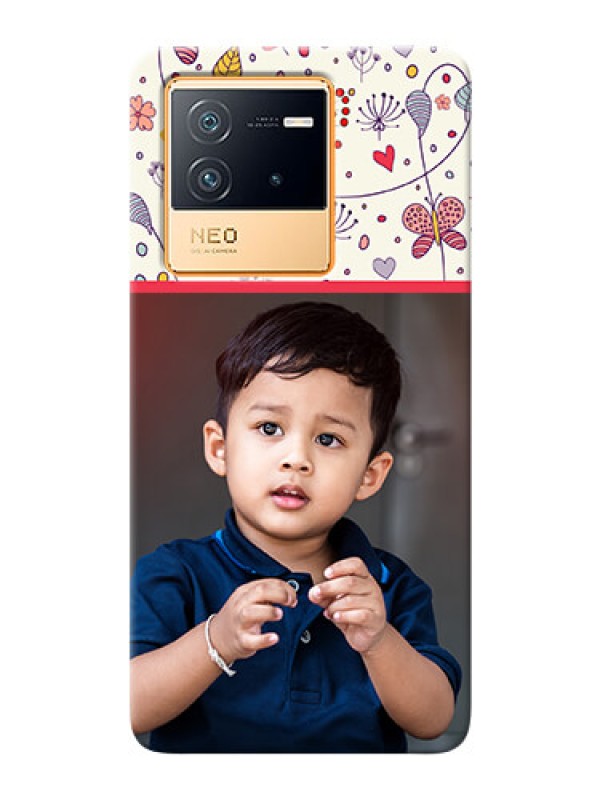 Custom iQOO Neo 6 5G phone back covers: Premium Floral Design