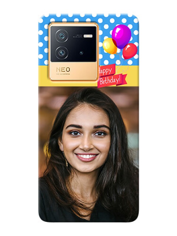 Custom iQOO Neo 6 5G custom mobile back covers: Happy Birthday Design
