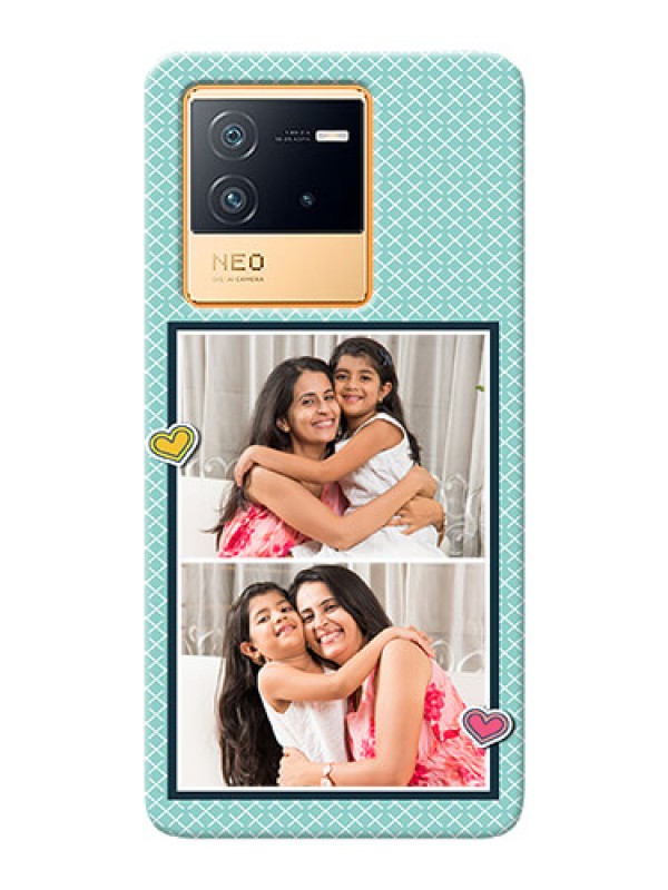 Custom iQOO Neo 6 5G Custom Phone Cases: 2 Image Holder with Pattern Design