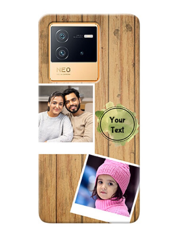 Custom iQOO Neo 6 5G Custom Mobile Phone Covers: Wooden Texture Design