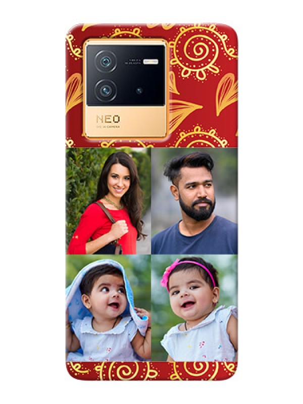 Custom iQOO Neo 6 5G Mobile Phone Cases: 4 Image Traditional Design