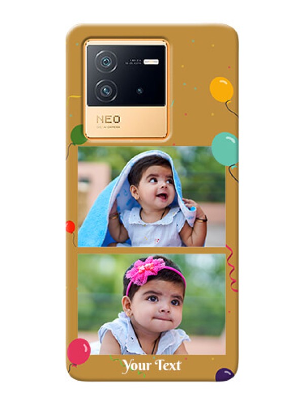 Custom iQOO Neo 6 5G Phone Covers: Image Holder with Birthday Celebrations Design