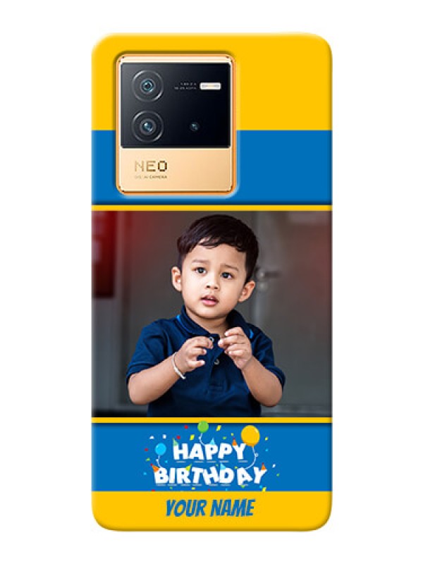 Custom iQOO Neo 6 5G Mobile Back Covers Online: Birthday Wishes Design