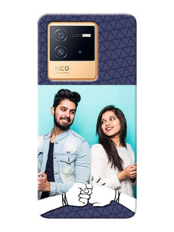 Custom iQOO Neo 6 5G Mobile Covers Online with Best Friends Design 