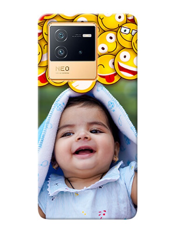 Custom iQOO Neo 6 5G Custom Phone Cases with Smiley Emoji Design