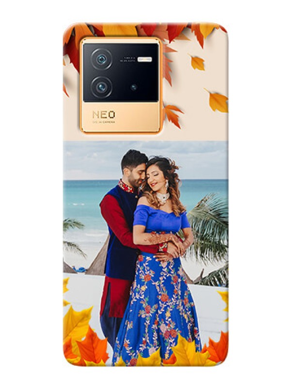 Custom iQOO Neo 6 5G Mobile Phone Cases: Autumn Maple Leaves Design