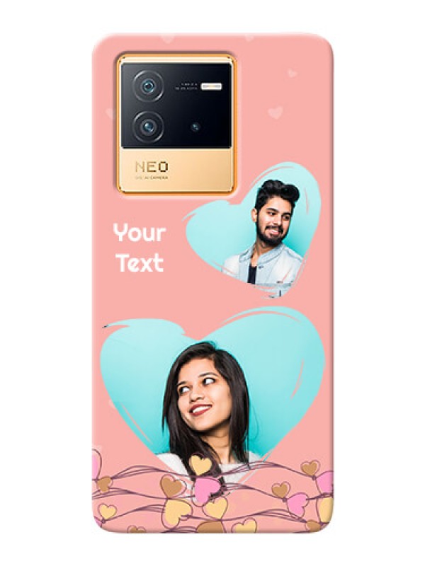 Custom iQOO Neo 6 5G customized phone cases: Love Doodle Design