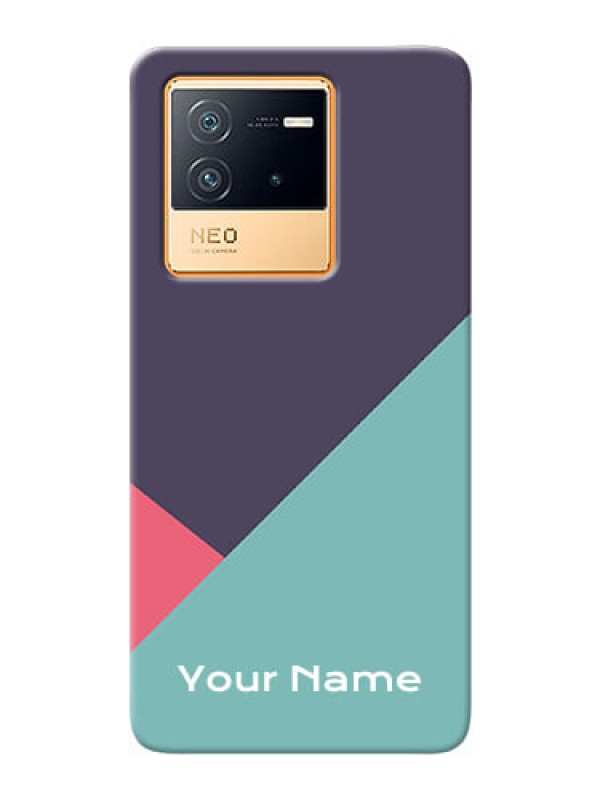Custom iQOO Neo 6 5G Custom Phone Cases: Tri Color abstract Design