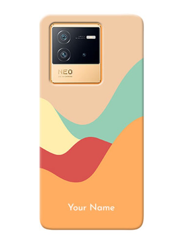 Custom iQOO Neo 6 5G Custom Mobile Case with Ocean Waves Multi-colour Design