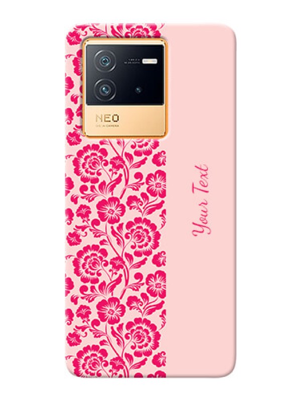Custom iQOO Neo 6 5G Phone Back Covers: Attractive Floral Pattern Design