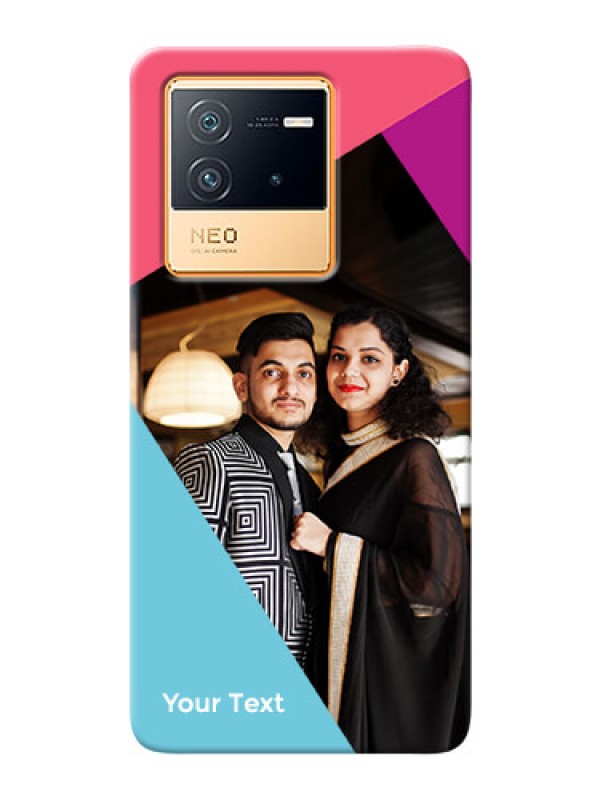 Custom iQOO Neo 6 5G Custom Phone Cases: Stacked Triple colour Design
