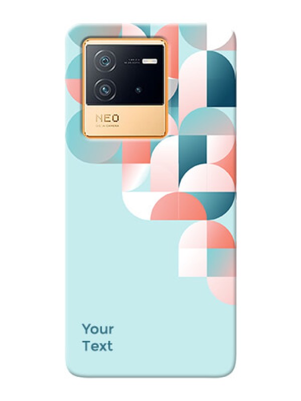 Custom iQOO Neo 6 5G Back Covers: Stylish Semi-circle Pattern Design