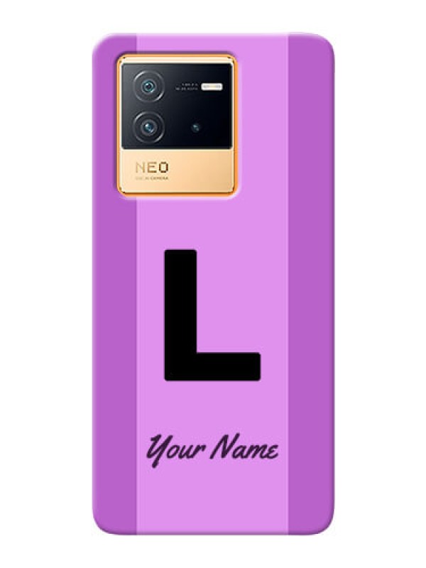 Custom iQOO Neo 6 5G Back Covers: Tri-color custom text Design