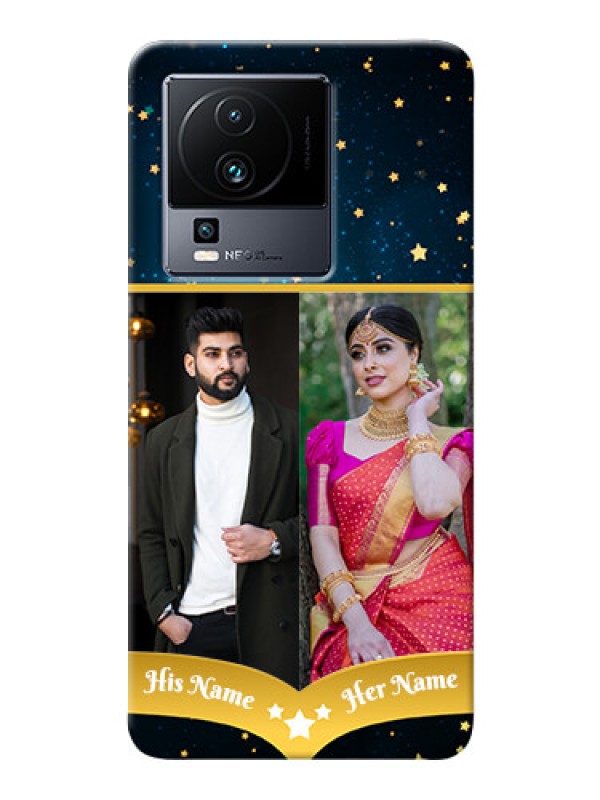 Custom iQOO Neo 7 5G Mobile Covers Online: Galaxy Stars Backdrop Design