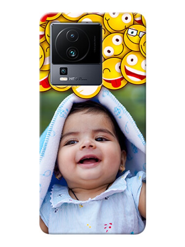 Custom iQOO Neo 7 5G Custom Phone Cases with Smiley Emoji Design