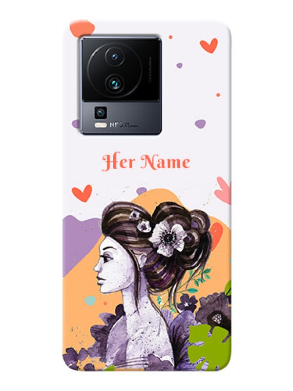 Custom iQOO Neo 7 5G Custom Mobile Case with Woman And Nature Design