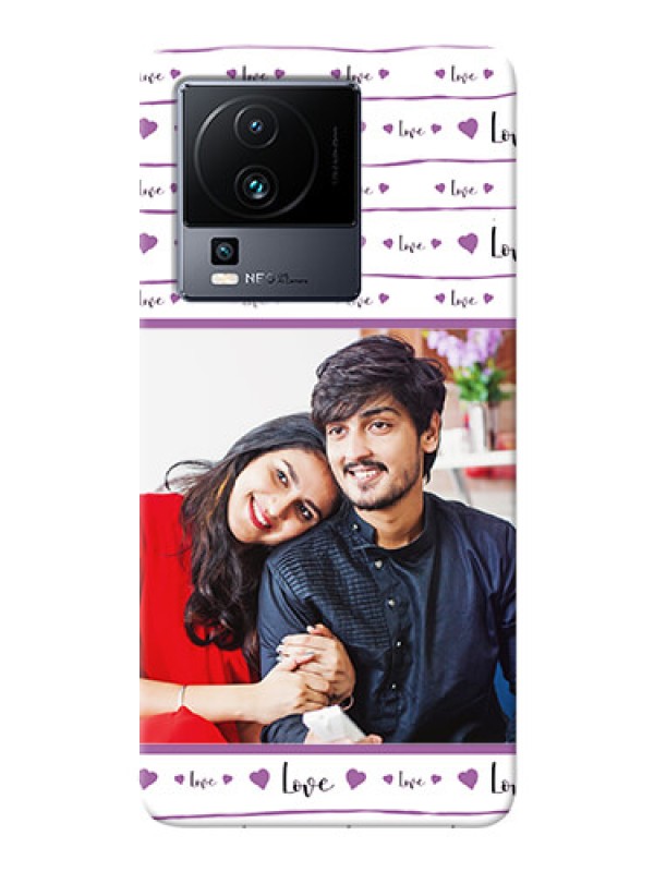 Custom iQOO Neo 7 Pro 5G Mobile Back Covers: Couples Heart Design
