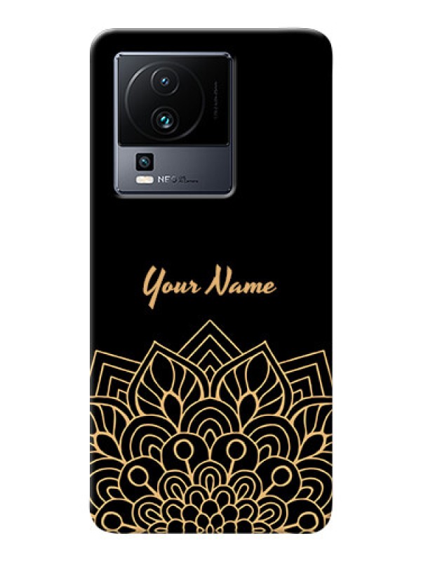 Custom iQOO Neo 7 Pro 5G Back Covers: Golden mandala Design